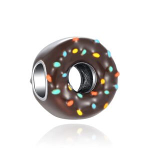 Chocolate Sprinkled Donut Charm
