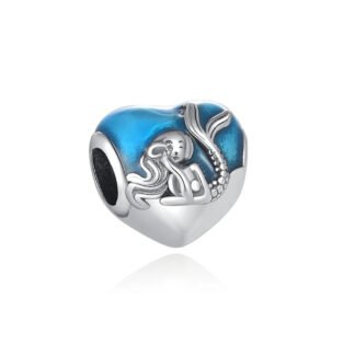 Mermaid Heart Charm
