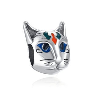 Cultural Cat Mask Charm