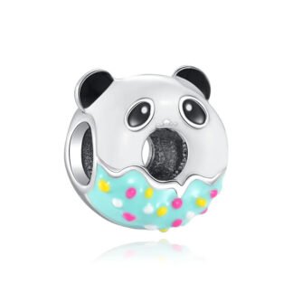 Panda Sprinkled Donut Charm