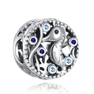Seahorse Ocean Blue Gems Charm