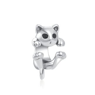 Cat Black Eyes Clinging Charm