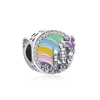 4 Tones Rainbow Castle View Charm