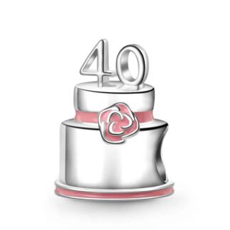 40 Birthday Cake Celebration Charm