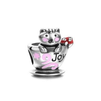 Joy Cat in Teacup Charm