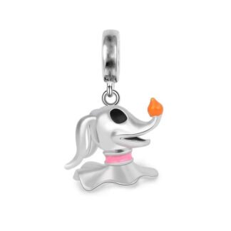 Gleeful Happy Floating Dog Head Charm