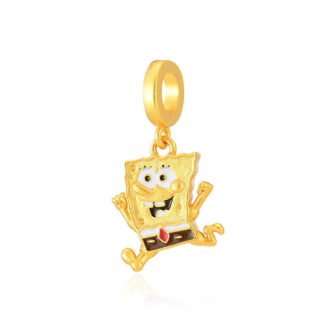 Golden SpongeBob Character Charm