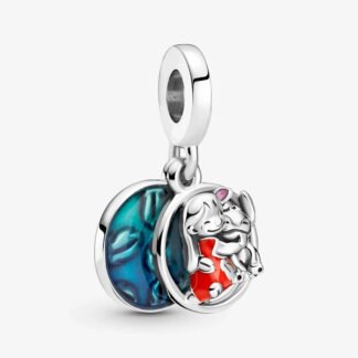 Silver Lilo & Stitch Family Disney Charm