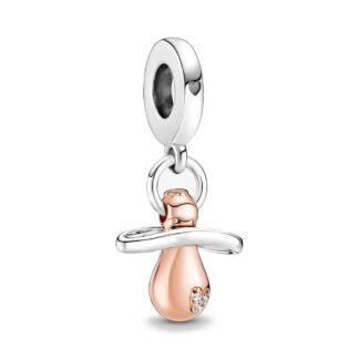 Rose Gold Baby Pacifier Charm