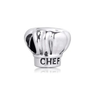 Silver Professional Chef Hat Charm