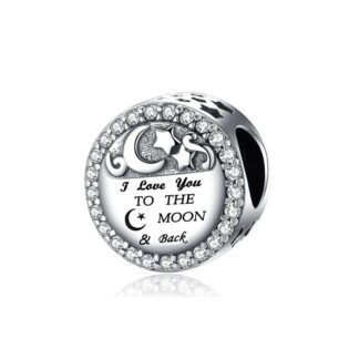 Astrological Love to the Moon and back Message Charm