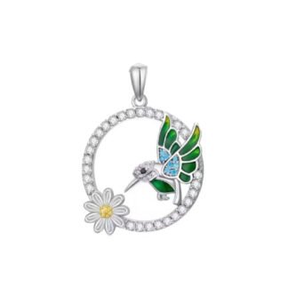 Hummingbird Daisy Charm