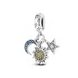 Astronomy Symbolism Moon Sun Star Charm
