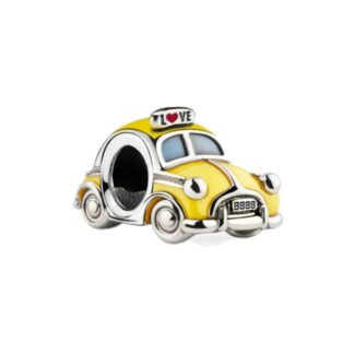 Yellow Cab Car Vehicle Charm
