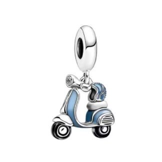 Blue Motorbike Charm