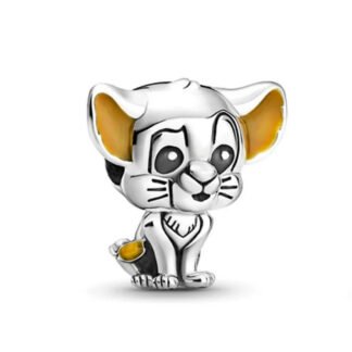 Silver Chibi Simba Lion King Disney Charm