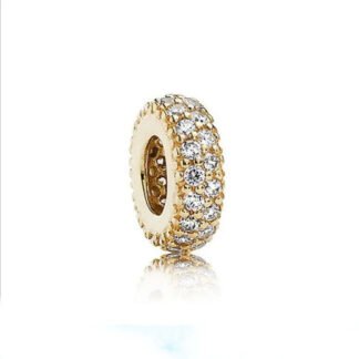 Sparkly Gold Tyre Charm