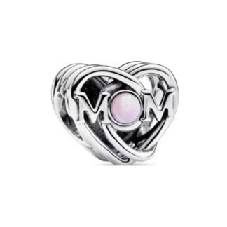 Mom Complex Silver Heart Charm