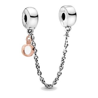 Simple Chain with Gold Rose Loop Charm