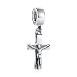 Religious Silver Cross Crucifixion Charm