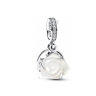 White Rose Nothing Compares To You Charm