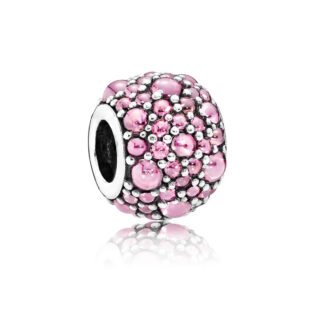 Glistening Pink and White Charm