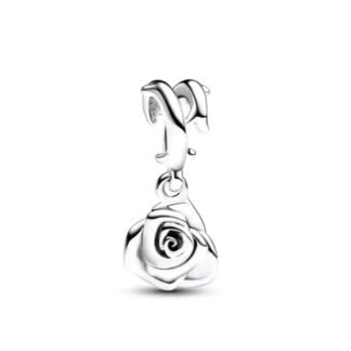 White Rose Vine Charm