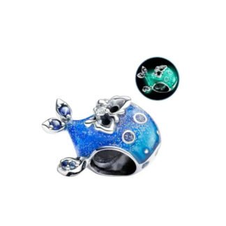 Glow in the Dark Blue Whale Charm