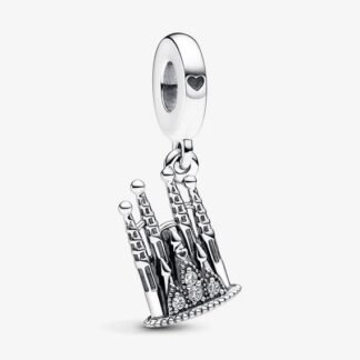 Silver Castle Structure Charm