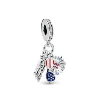 America US Holiday Vacation Sunglasses Flower Charm