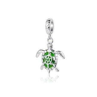 Green Turtle Charm