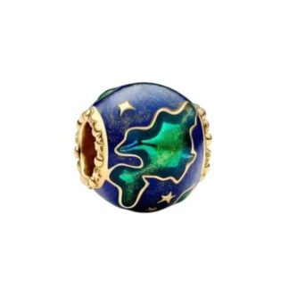 Golden Astronomy Symbolic Earth Stars Charm