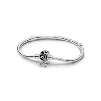 Crystal Moon Star Charm Bracelet