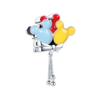 Silver Blue Red Yellow Mickey Mouse Balloons Disney Charm