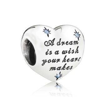 Dream Wish Heart Quote Disney Charm