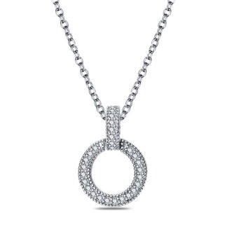 Round Charm Silver Necklace