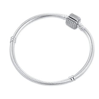 Crystal Cube Charm Bracelet