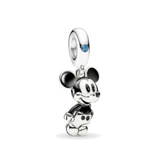Silver Blue Gem Mickey Mouse Disney Charm