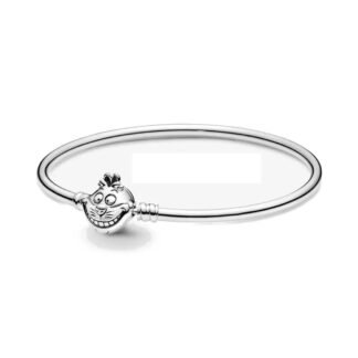 Cheshire Cat Charm Bangle Bracelet