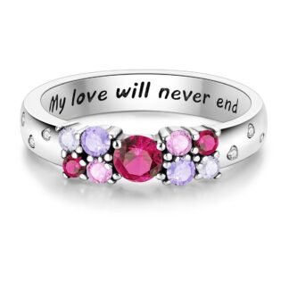 Crystal Silver Ring
