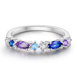 Crystal Silver Ring