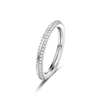 Crystal Silver Ring