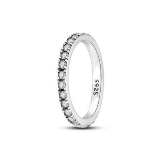 Crystal Silver Ring