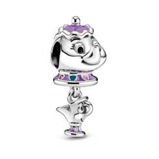 Silver Mrs Potts Cinderella Disney Charm