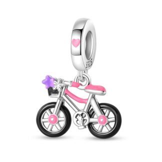 Pink Bicycle Charm