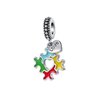 Love Puzzle Pieces Charm
