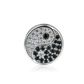 Sparkly Yin & Yang Charm