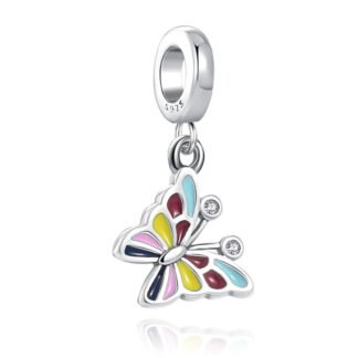 Muted Color Butterfly Charm