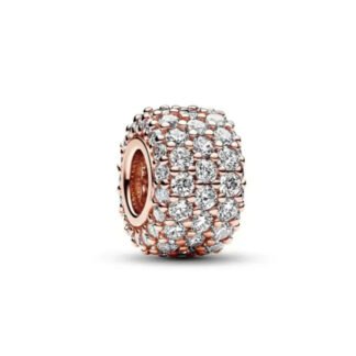 Gold Rose Glistening Tyre Charm
