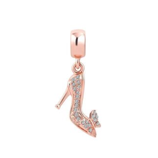 Gold Rose Classy Heel Charm